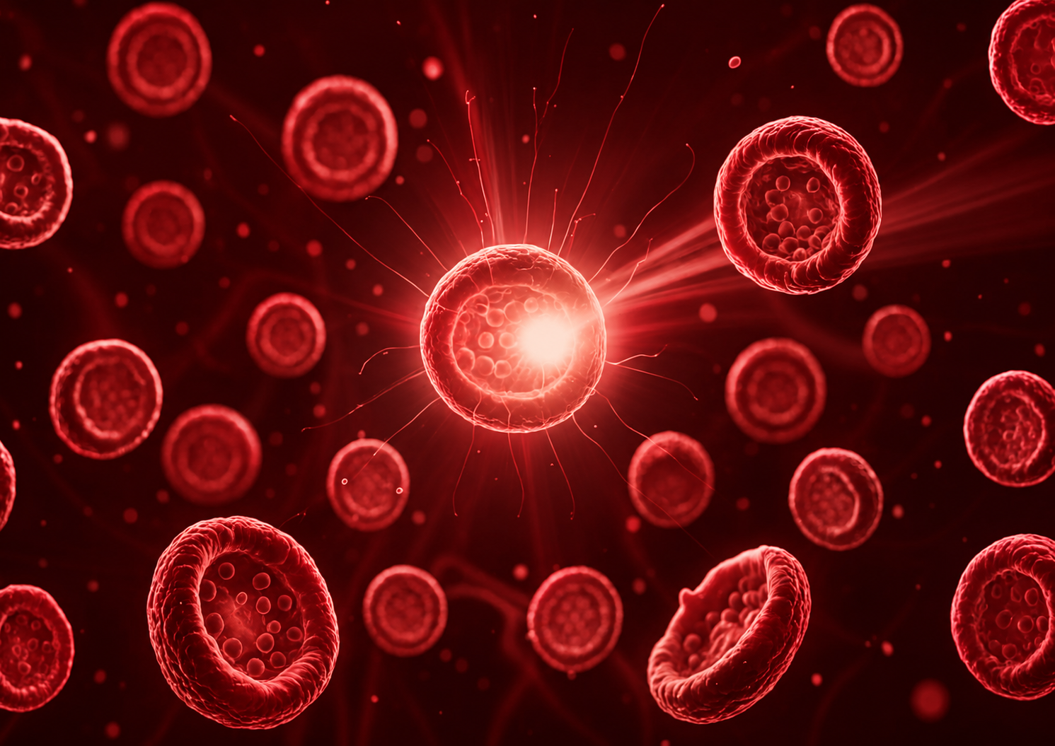 Illustration de cellules sanguines rouges